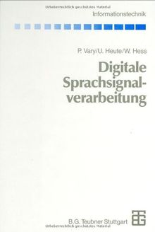 Digitale Sprachsignalverarbeitung (Informationstechnik)
