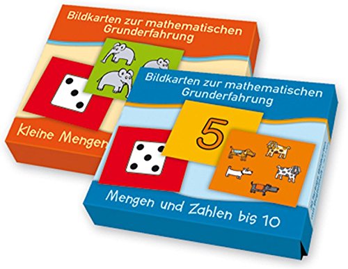 PAKET Mengen: Bestehend aus Kleine Mengen auf einen Blick und Mengen und Zahlen bis 10 (Bildkarten zur mathematischen Grunderfahrung)