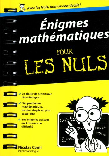 Enigmes Mathématiques Pour Les Nuls