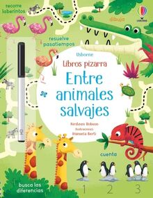 Entre animales salvajes (Libros pizarra con actividades)