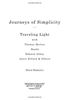 Journeys of Simplicity: Traveling Light with Thomas Merton, Basho, Edward Abbey, Annie Dillard & Others: Travelling Light with Thomas Merton, Basho, Edward Abbey, Et Al