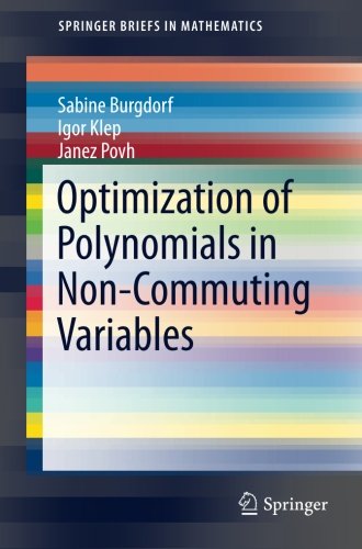 Optimization of Polynomials in Non-Commuting Variables (SpringerBriefs in Mathematics)
