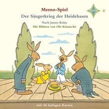 Der Sängerkrieg der Heidehasen - Memospiel: 48 Karten, 6 x 6 cm in stabiler Stülpschachtel mit vielen Spielideen im Beiheft