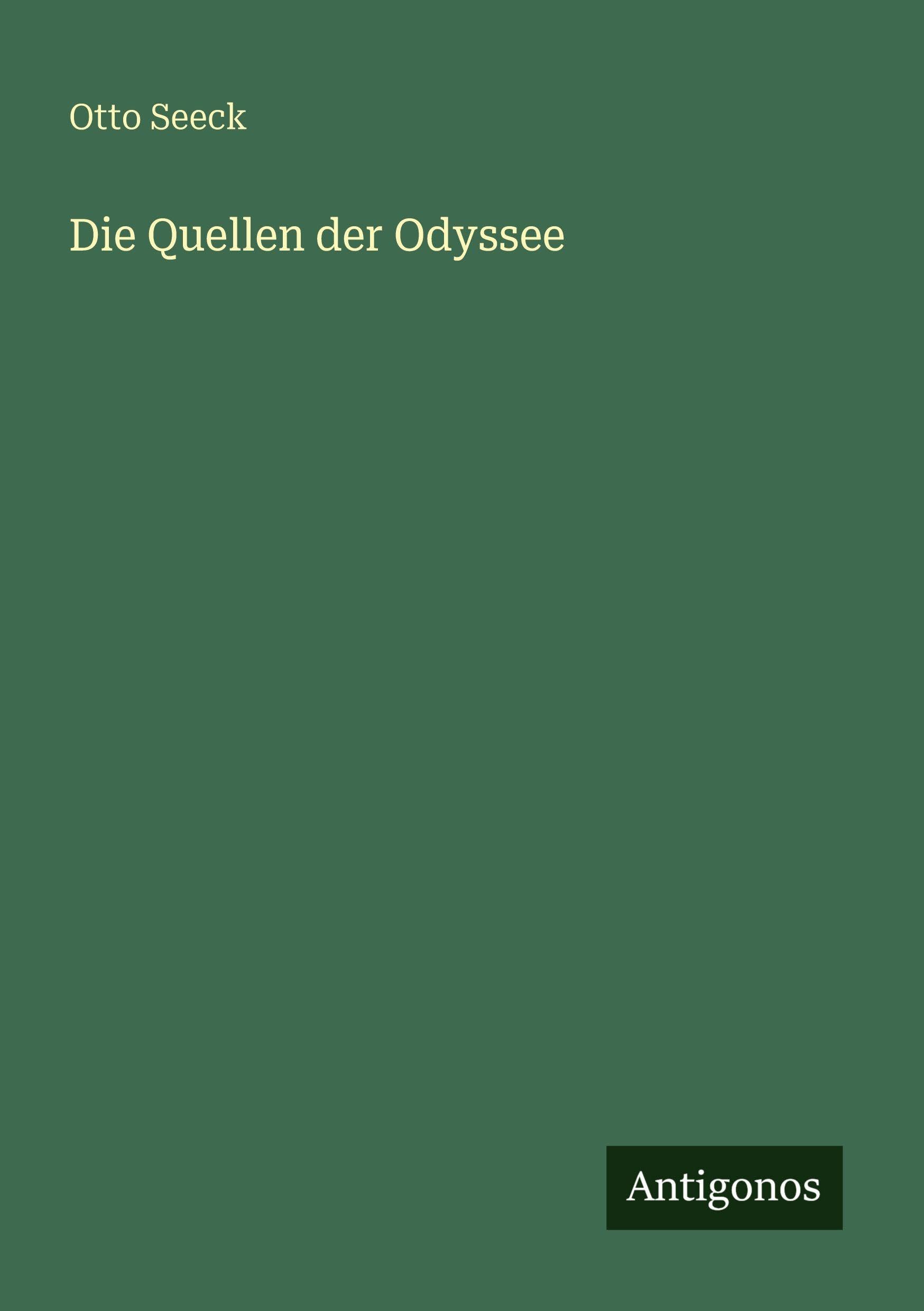 Die Quellen der Odyssee