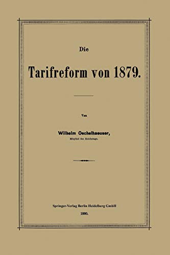 Die Tarifreform von 1879