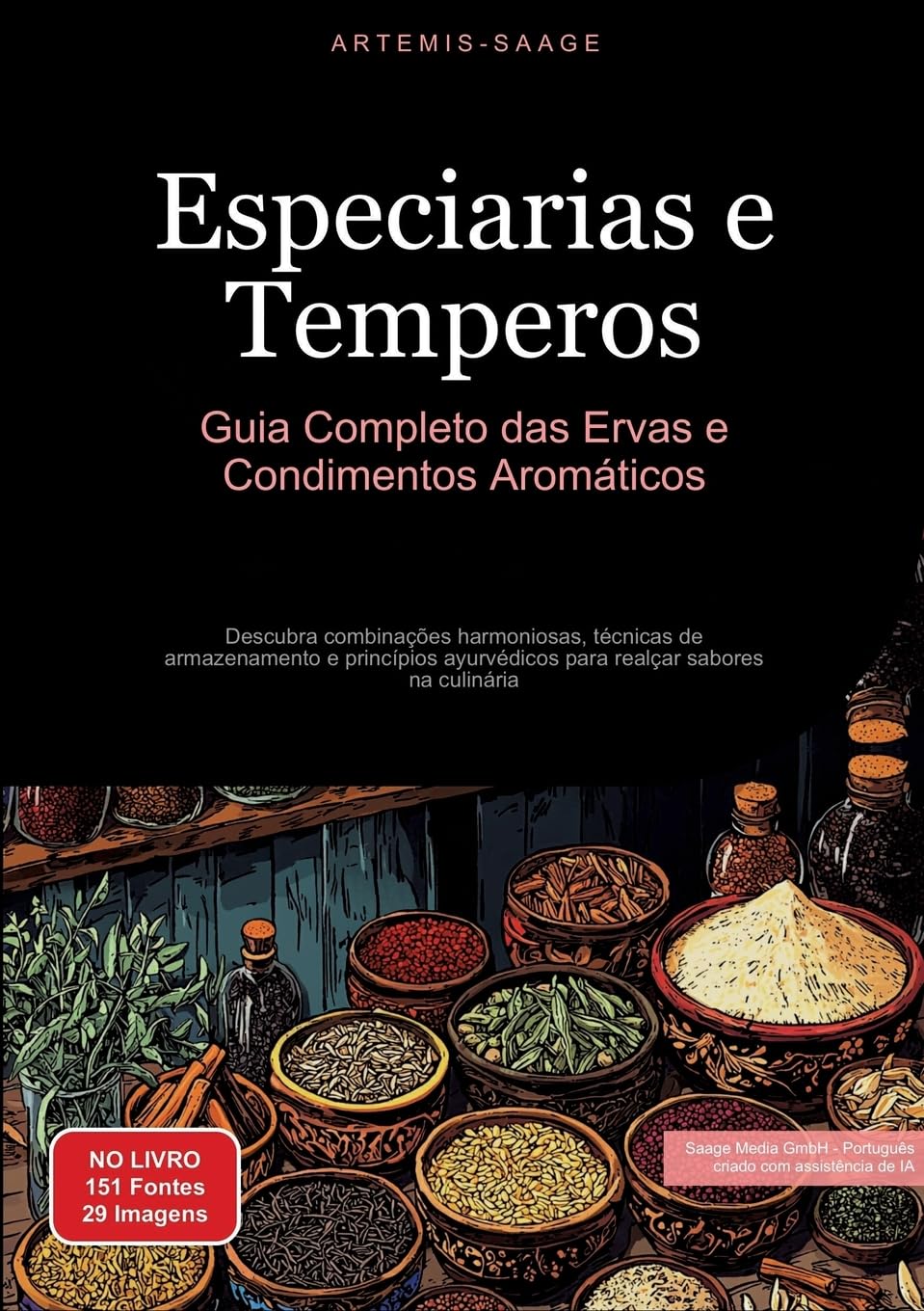 Especiarias e Temperos: Guia Completo das Ervas e Condimentos Aromáticos: Descubra combinações harmoniosas, técnicas de armazenamento e princípios ayurvédicos para realçar sabores na culinária