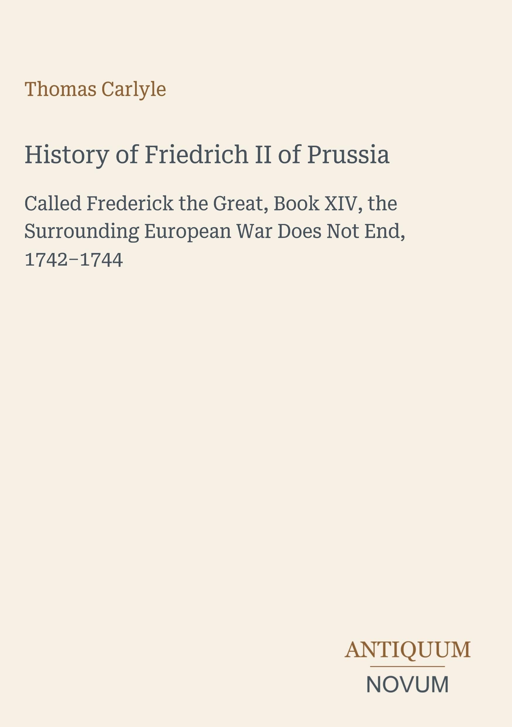 History of Friedrich II of Prussia