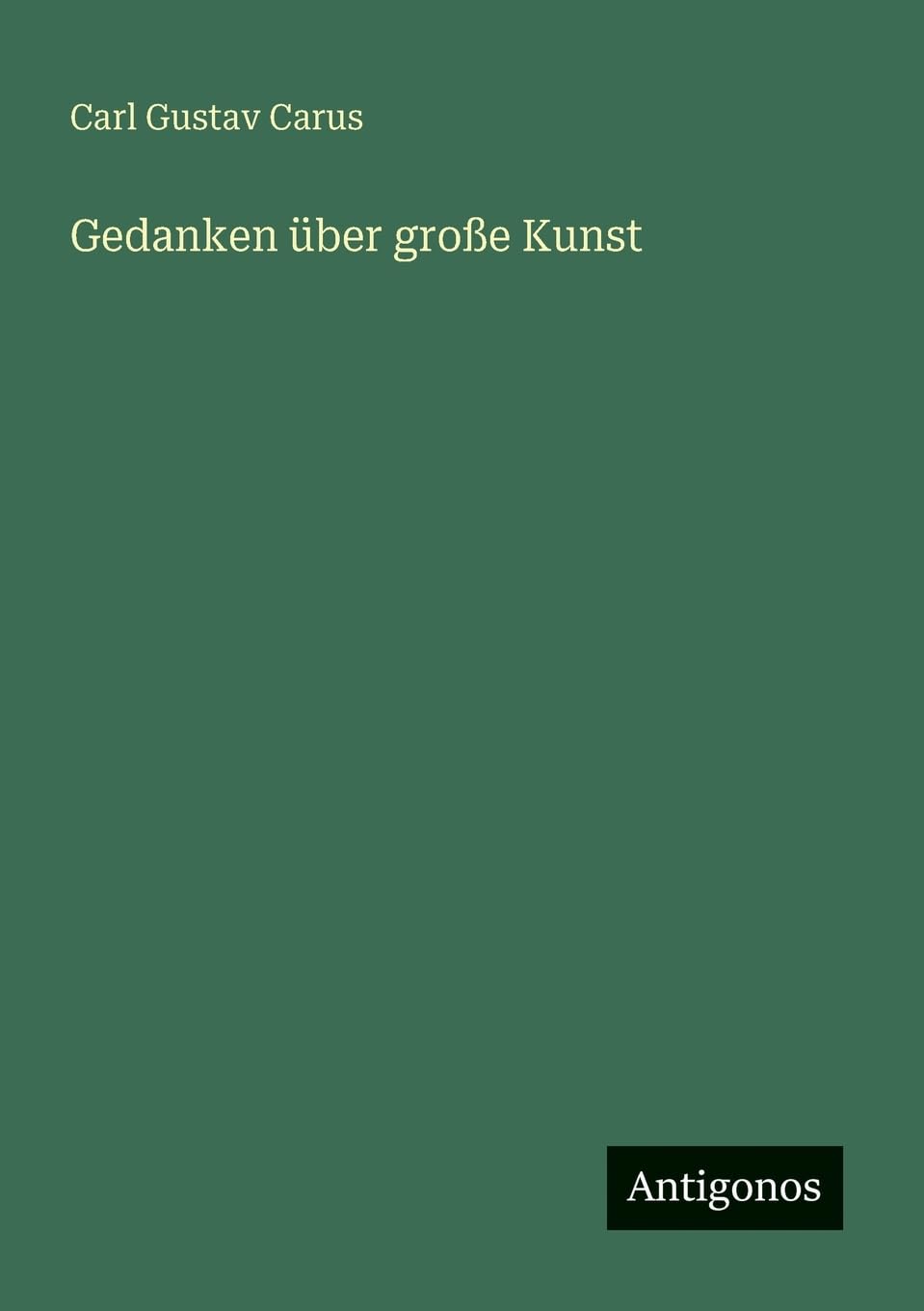Gedanken über große Kunst