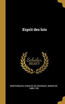 FRE-ESPRIT DES LOIS von WENTWORTH PR | Buch | Zustand sehr gut