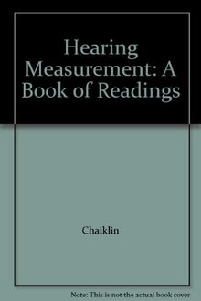 Hearing Measurement: A Book of Readings