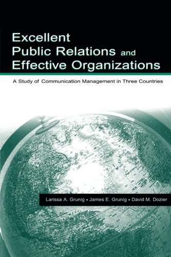 Excellent Public Relations and Effective Organizations: A Study of Communication Management in Three Countries (Lea's Communication (Paperback))