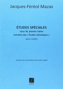 Etudes Op.36 Volume 1 (Etudes spéciales) - Vl solo