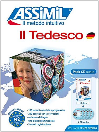 Assimil Il Tedesco Collana Senza Sforzo Lehrbuch m 4 Audio-CDs Gebunden