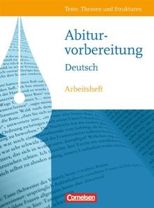 Texte, Themen und Strukturen - Allgemeine Ausgabe: Arbeitsheft zur Abiturvorbereitung: Mit eingelegtem Lösungsheft: Arbeitsheft mit eingelegtem Lösungsheft von Brenner, Dr. Gerd, Gauggel, Hans-Joachim | Buch | Zustand gut