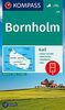 KOMPASS Wanderkarte Bornholm: 4in1 Wanderkarte 1:50000 mit Aktiv Guide und Stadtplan inklusive Karte zur offline Verwendung in der KOMPASS-App. Fahrradfahren. (KOMPASS-Wanderkarten)