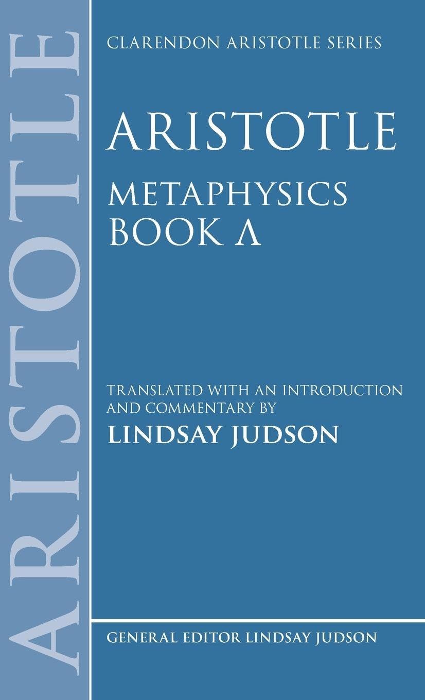 Aristotle, Metaphysics Lambda (Clarendon Aristotle)