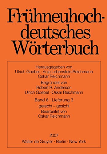 Frühneuhochdeutsches Wörterbuch / gerecht - gesicht