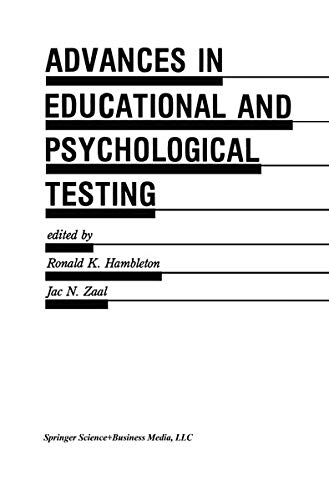 Advances in Educational and Psychological Testing: Theory and Applications (Evaluation in Education and Human Services, 28, Band 28)