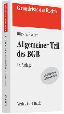 Allgemeiner Teil des BGB: Rechtsstand: März 2009