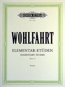 40 Elementar-Etüden für Violine solo op. 54