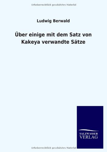 Über einige mit dem Satz von Kakeya verwandte Sätze