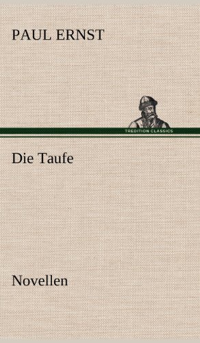Die Taufe: Novellen