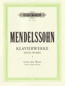 Klavierwerke, Band 1: Lieder ohne Worte