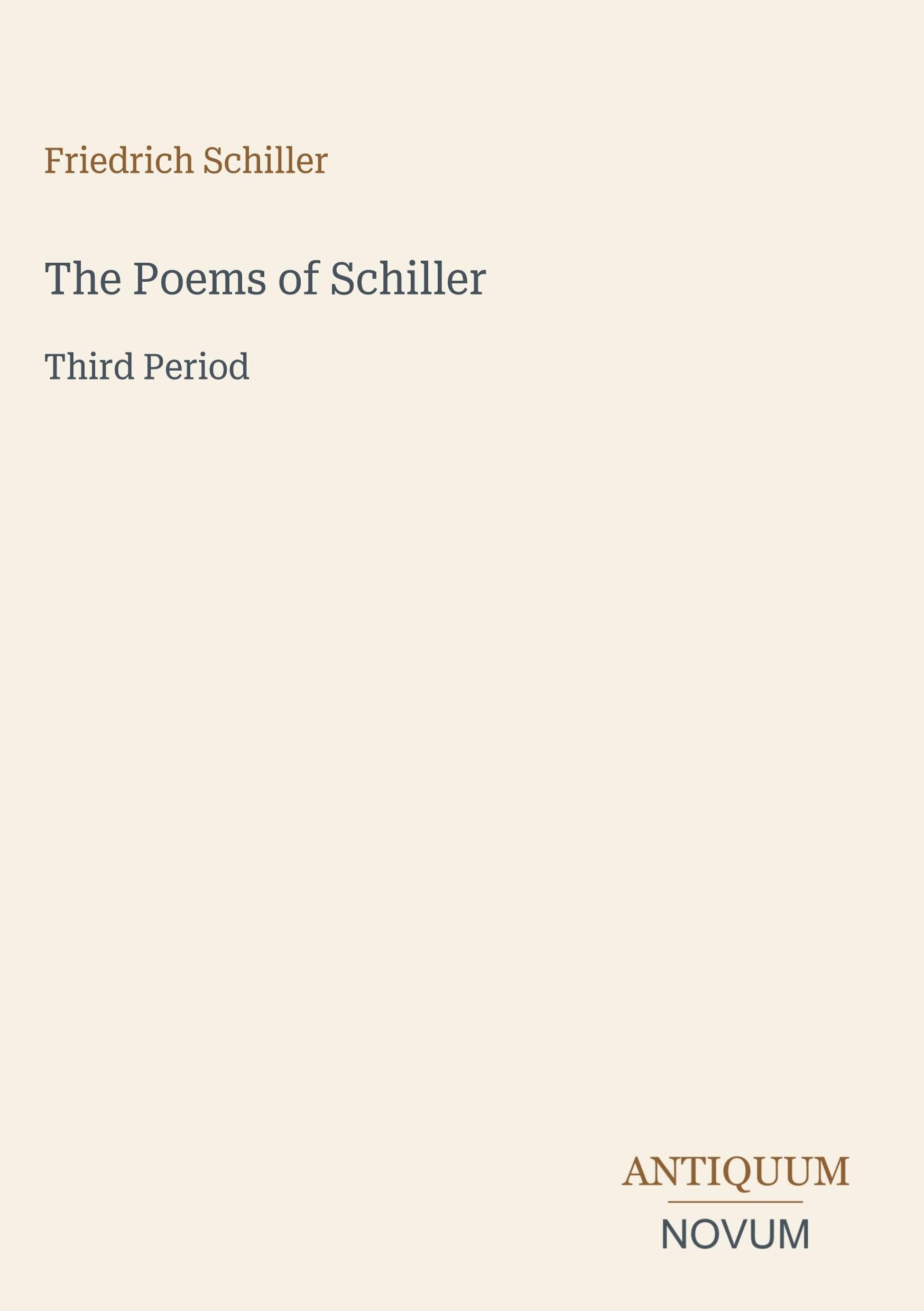 The Poems of Schiller