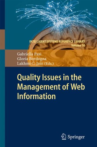 Quality Issues in the Management of Web Information (Intelligent Systems Reference Library)