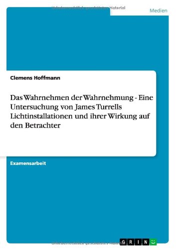Das Wahrnehmen der Wahrnehmung - Eine Untersuchung von James Turrells Lichtinstallationen und ihrer Wirkung auf den Betrachter