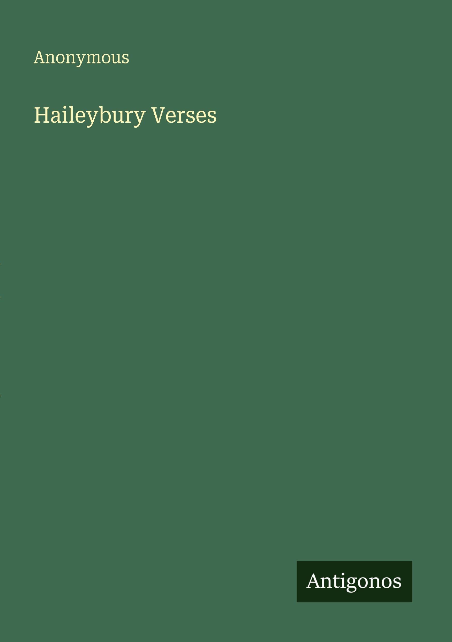 Haileybury Verses
