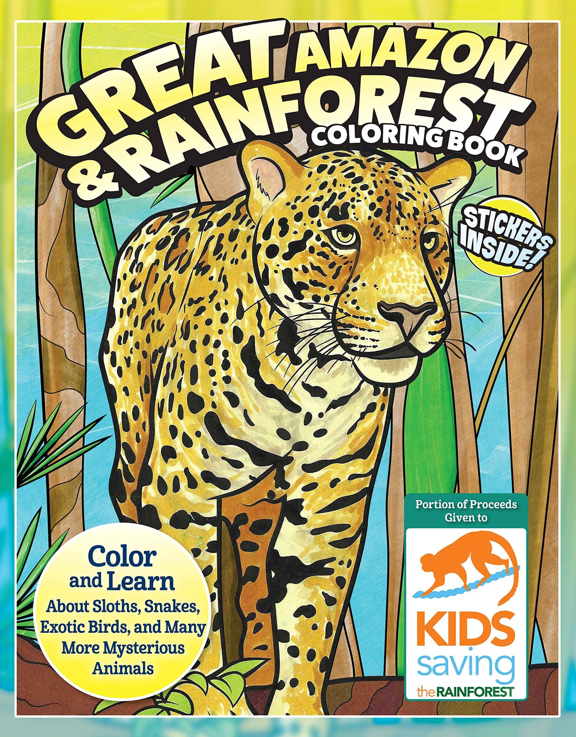 Great Amazon & Rainforest Coloring Book