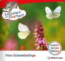 Lesestart mit Eberhart: Viele Schmetterlinge: Themenheft für Erstlesekinder, Lesestufe 3 (Lesestart mit Eberhart: Lesen lernen mit Silben - Themenhefte für Erstlesekinder - 5 Lesestufen)