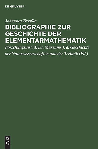 Bibliographie zur Geschichte der Elementarmathematik