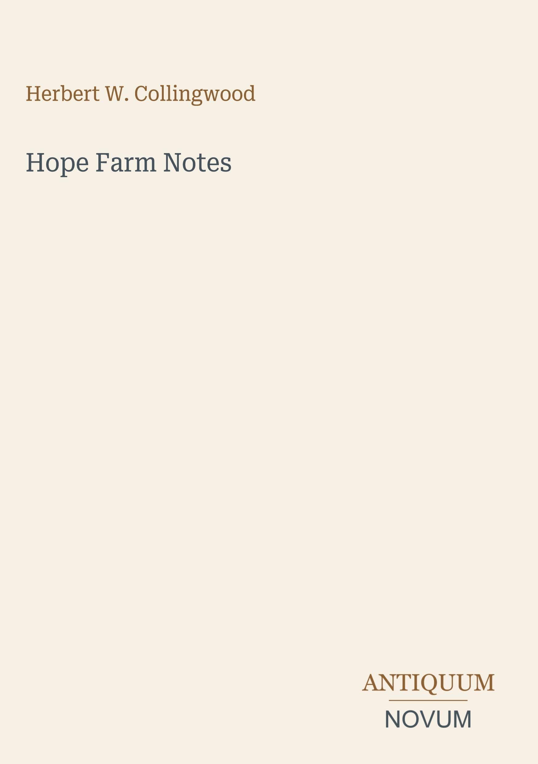 Hope Farm Notes