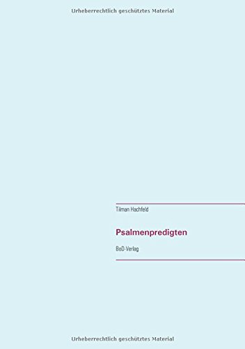 Psalmenpredigten
