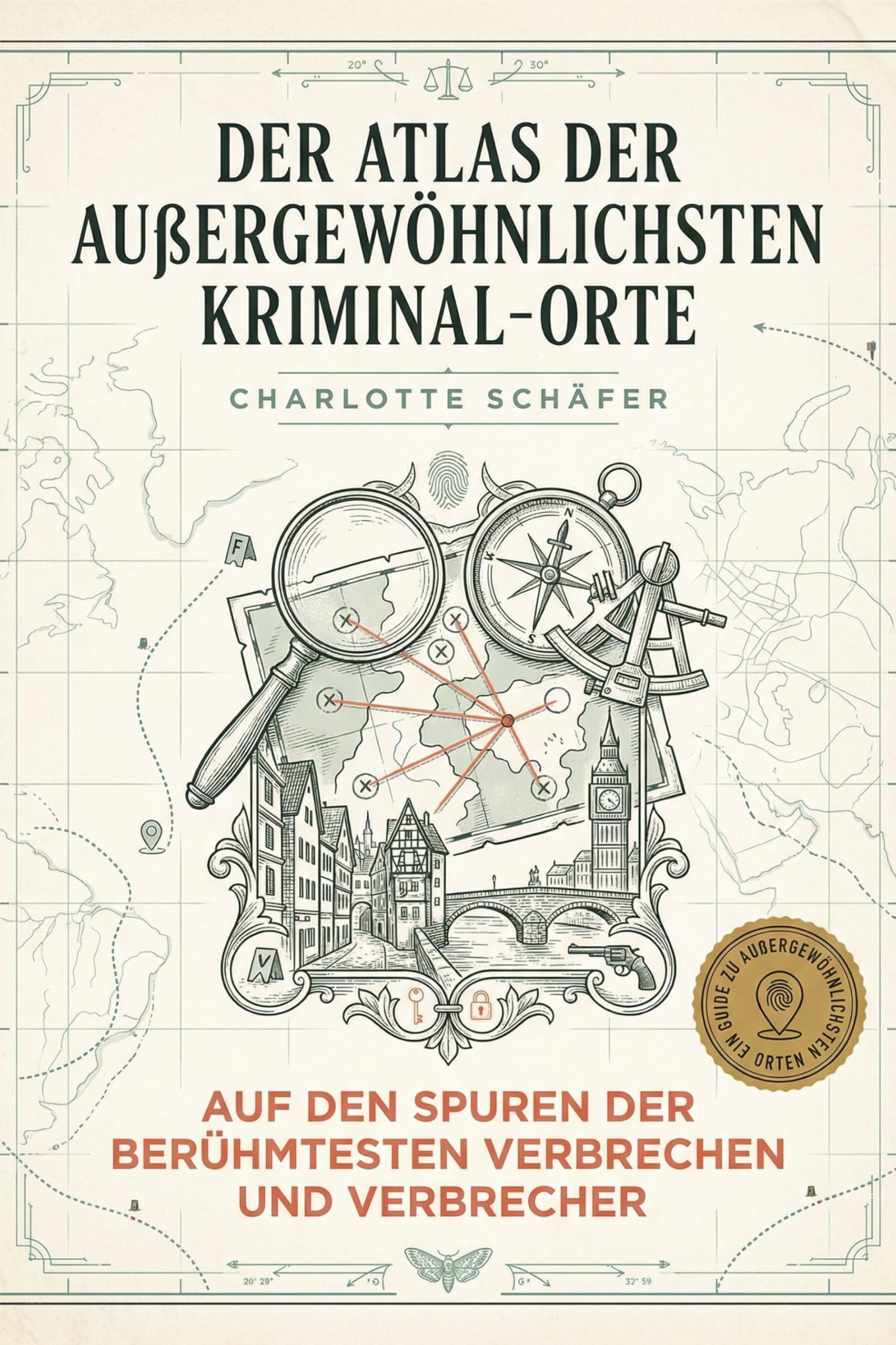 Der Atlas der außergewöhnlichsten Kriminal-Orte: Auf den Spuren der berühmtesten Verbrechen und Verbrecher. True-Crime-Geschichten zum Reisen. Das perfekte Geschenk für Krimi-Fans und Hobby-Detektive