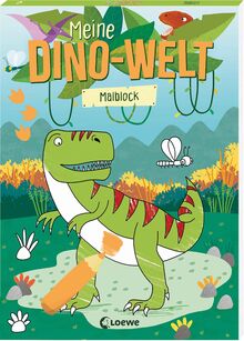 Meine Dino-Welt - Malblock: Kreative und abwechslungsreiche Dino-Motive zum Ausmalen - Für Kinder ab 5 Jahren
