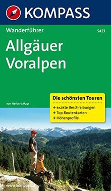 Allgäuer Voralpen: Wanderführer mit Tourenkarten und Höhenprofilen (KOMPASS-Wanderführer)