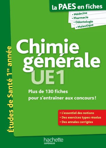 Chimie Générale, Ue1, Etudes De Santé 1re Année