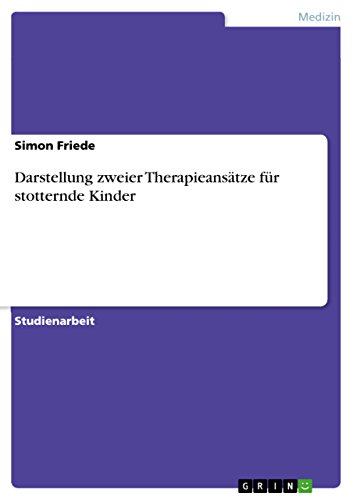 Darstellung zweier Therapieansätze für stotternde Kinder