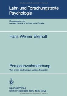 PERSONENWAHRNEHMUNG  -  PSYCHOLOGIE