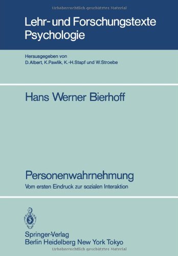 PERSONENWAHRNEHMUNG - PSYCHOLOGIE