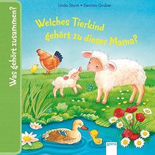 Welches Tierkind gehört zu dieser Mama?: Was gehört zusammen?