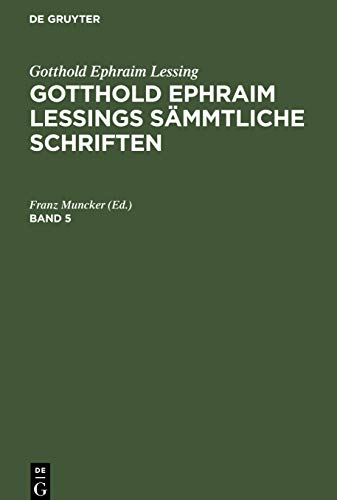 LESSING: SAEMTLICHE SCHRIFTEN BD 5 ND GELSS