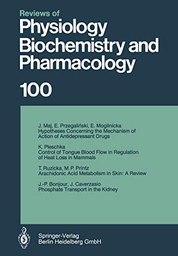 Reviews of Physiology, Biochemistry and Pharmacology: Volume: 100 (Reviews of Physiology, Biochemistry and Pharmacology, 100, Band 100)