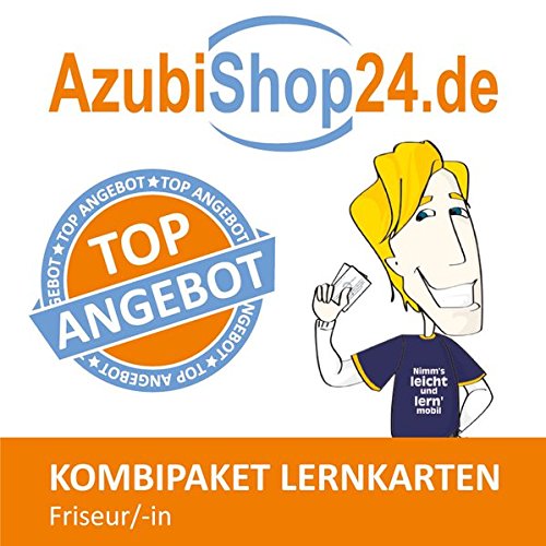 AzubiShop24.de Kombi-Paket Lernkarten Friseur/in: Erfolgreiche Prüfungsvorbereitung auf die Abschlussprüfung