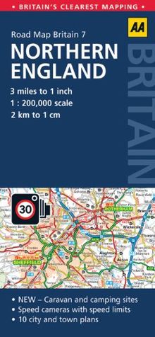 Road Map Britain 07 Northern England 1 : 200 000 (Aa Road Map Britain Series)