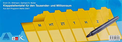 Klappstellentafel für den Tausender- und Millionraum: Aus dem Programm Mathe 2000+