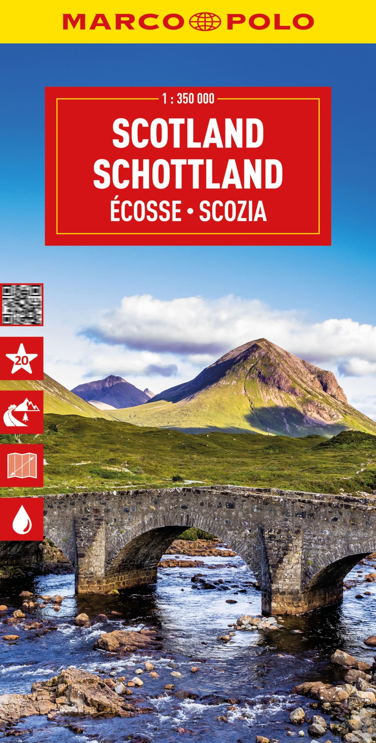 Marco Polo Reisekarte Schottland 1, 350.000, Also Includes Faroe Islands (Marco Polo Maps)
